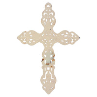 White Cast Iron Celtic Wall Cross | Stonebriar Collection