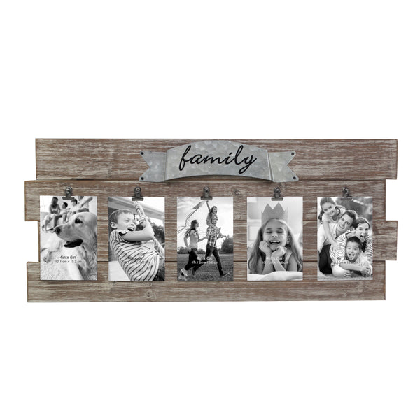 Synthetic wood Collage Photo frames 4 in 1(8x6 inch)