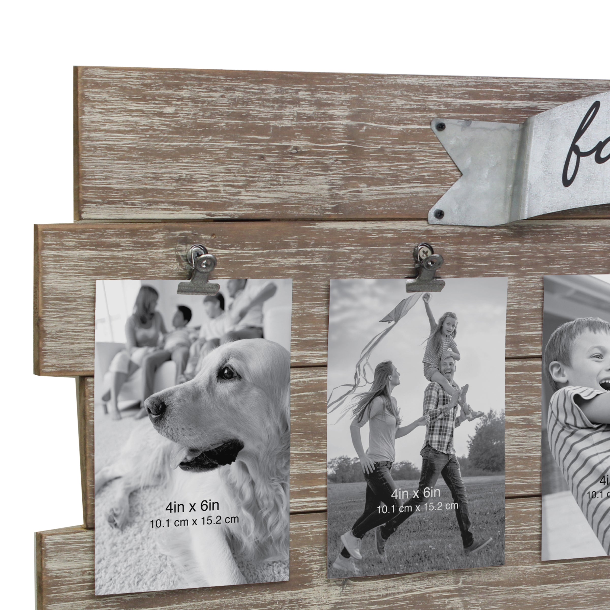 Synthetic wood Collage Photo frames 4 in 1(8x6 inch)